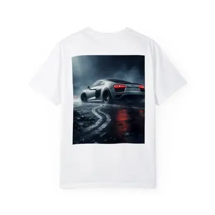 Audi R8 Drifting Wet Dark Street