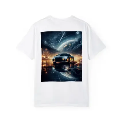 Audi R8 Glowing City Night Reflection