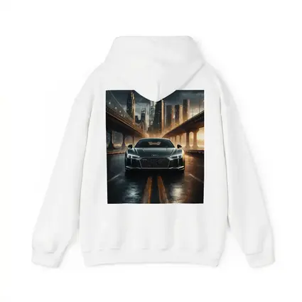 Audi R8 Dark City Night Bridge Scene
