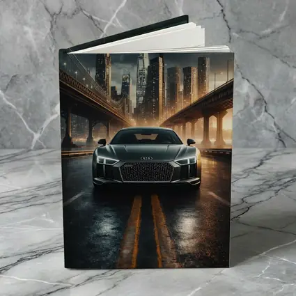 Audi R8 Dark City Night Bridge Scene