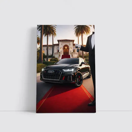 Audi RS Q8 Black Red Carpet Mansion