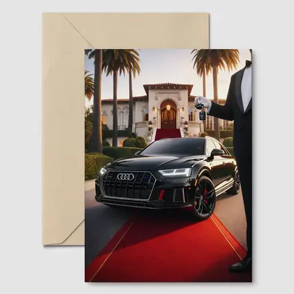 Audi RS Q8 Black Red Carpet Mansion