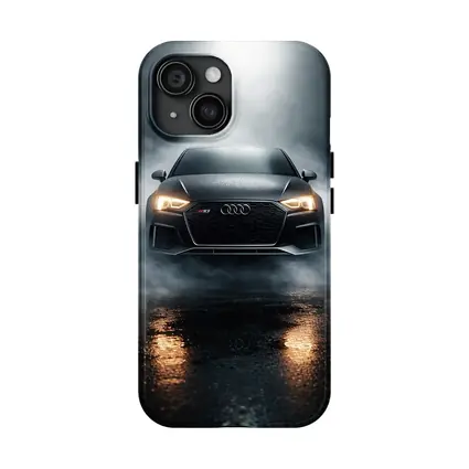 Audi RS3 Front View Dark Foggy Night