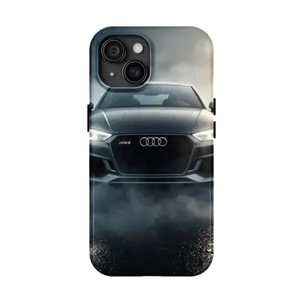 Audi RS3 Front View Dark Foggy Night