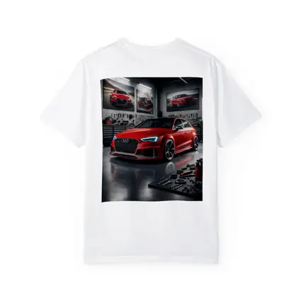 Audi RS3 Red Hot Hatchback Garage Scene