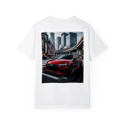 Audi RS4 Red Tokyo City Streets