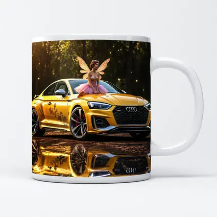 Audi RS5 Yellow Fairy Forest Setting