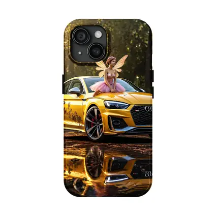 Audi RS5 Yellow Fairy Forest Setting