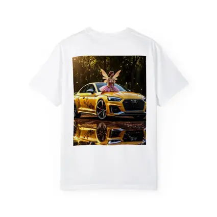 Audi RS5 Yellow Fairy Forest Setting