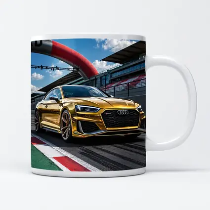 Audi RS5 Gold on Race Track