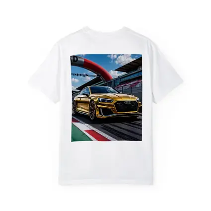 Audi RS5 Gold on Race Track