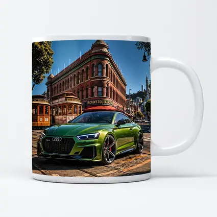Audi RS5 Green San Francisco Street Scene