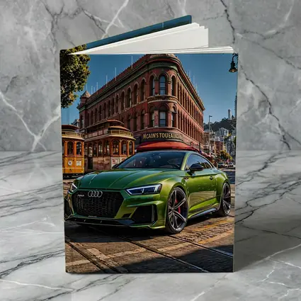 Audi RS5 Green San Francisco Street Scene