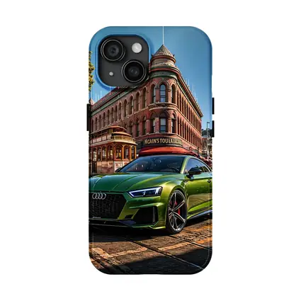 Audi RS5 Green San Francisco Street Scene