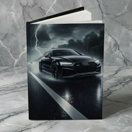 Audi RS7 Racing Through Stormy Night