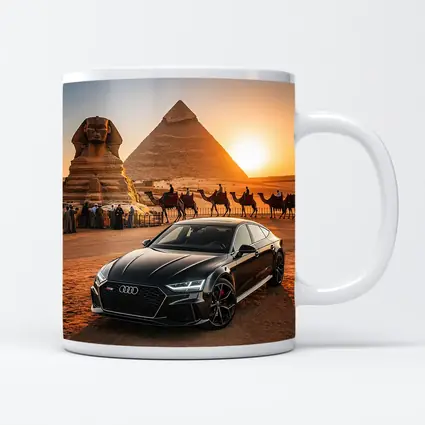 Audi RS7 Giza Pyramids Sphinx Sunset