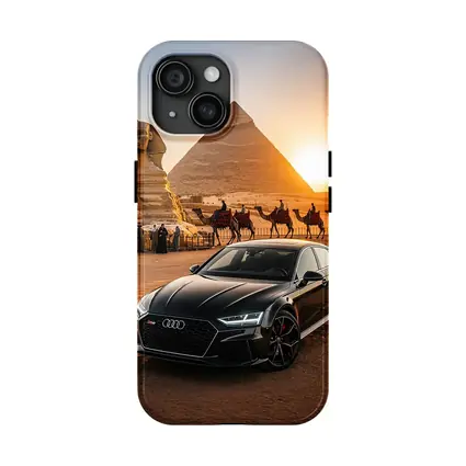 Audi RS7 Giza Pyramids Sphinx Sunset
