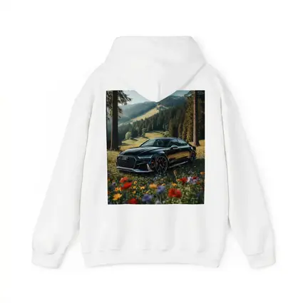 Audi RS7 Black Parked Wildflower Mountain Meadow