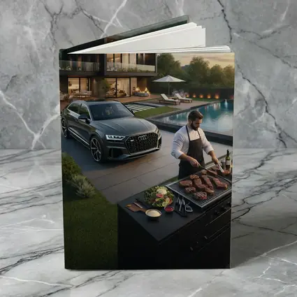 Audi Q8 Luxury Lifestyle Backyard Grilling