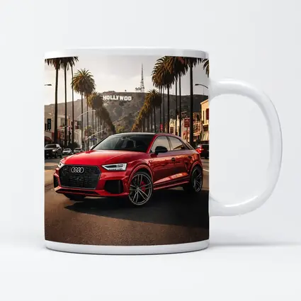 Audi RSQ3 Red Hollywood Los Angeles Street