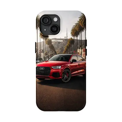 Audi RSQ3 Red Hollywood Los Angeles Street