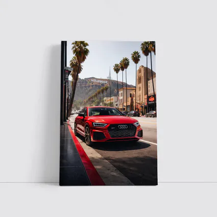 Audi RS Q3 Red Hollywood Los Angeles Street