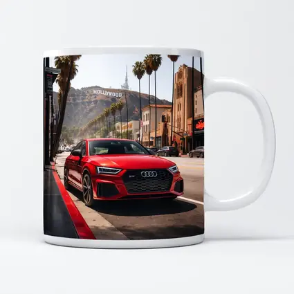 Audi RS Q3 Red Hollywood Los Angeles Street