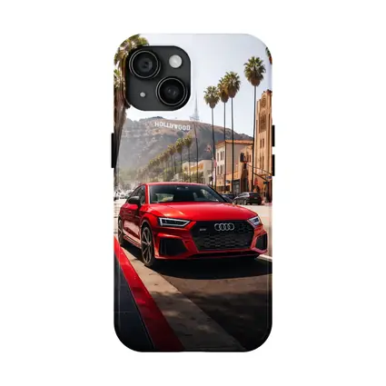 Audi RS Q3 Red Hollywood Los Angeles Street