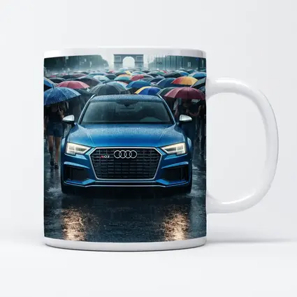 Audi RS Q3 Rainy Paris Street Scene