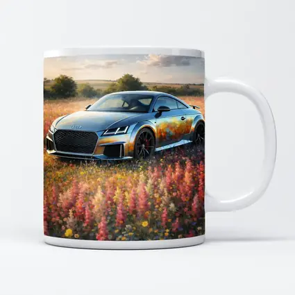 Audi TT Coupe In Wildflower Field