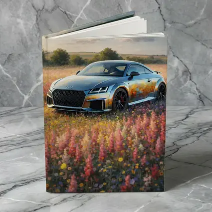 Audi TT Coupe In Wildflower Field