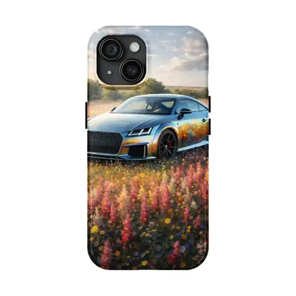 Audi TT Coupe In Wildflower Field