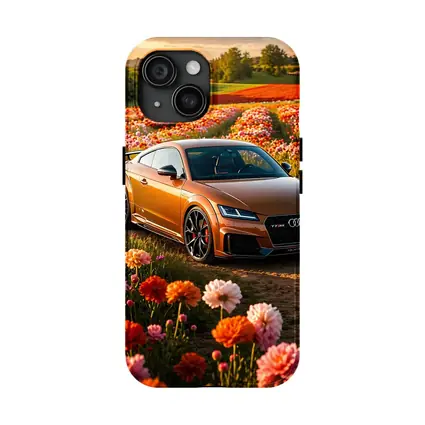 Audi TT RS Bronze in Flower Field