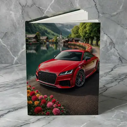 Audi TT RS Red Alpine Village Lake