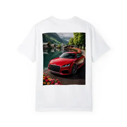 Audi TT RS Red Alpine Village Lake