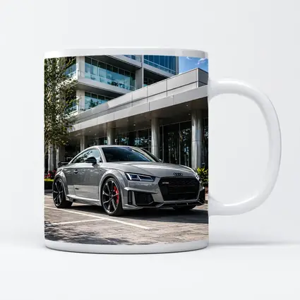 Audi TT RS Grey Urban Building Setting