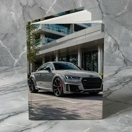 Audi TT RS Grey Urban Building Setting