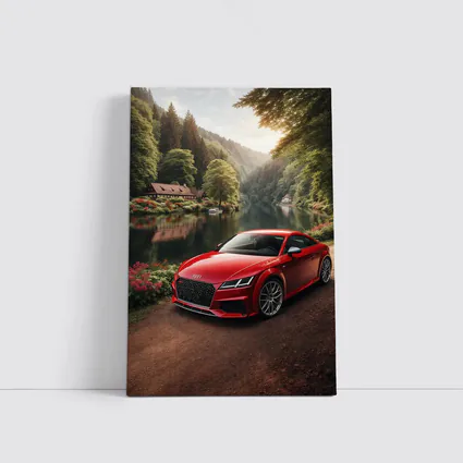 Audi TT RS Red Coupe Forest River
