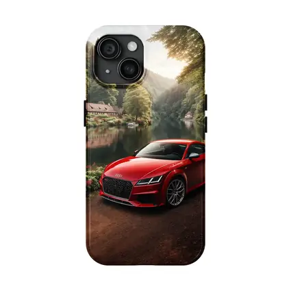 Audi TT RS Red Coupe Forest River