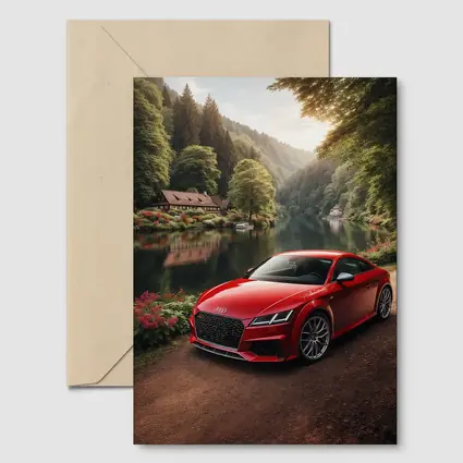 Audi TT RS Red Coupe Forest River