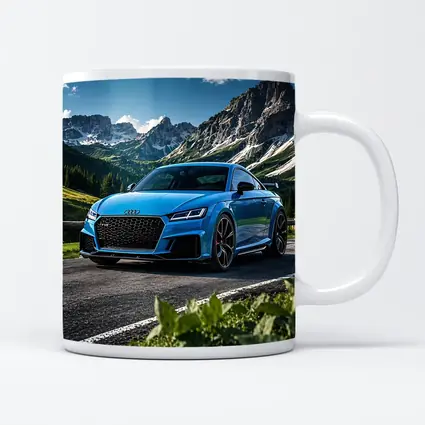 Audi TT RS Blue Mountain Road Scenery