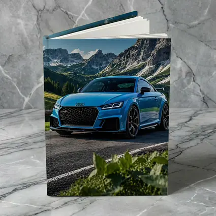 Audi TT RS Blue Mountain Road Scenery