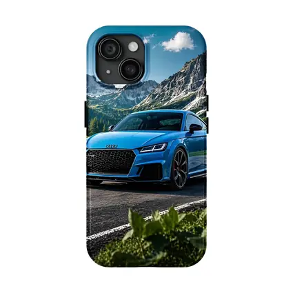 Audi TT RS Blue Mountain Road Scenery