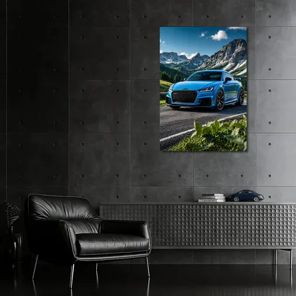 Audi TT RS Blue Mountain Road Scenery