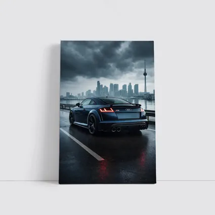 Audi TT RS Dark Rainy City Street