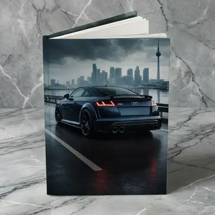 Audi TT RS Dark Rainy City Street