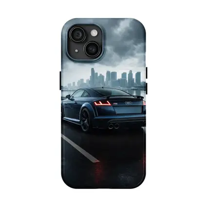 Audi TT RS Dark Rainy City Street