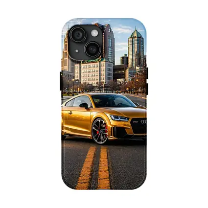 Audi TT RS Gold City Street Scene