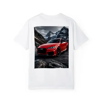 Audi TT RS Red Mountain Rocky Backdrop