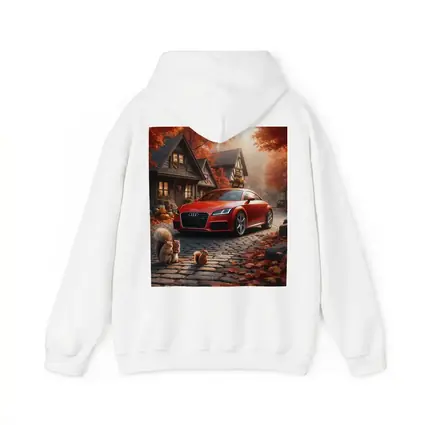 Audi TT Red Sports Car Autumn Cottage